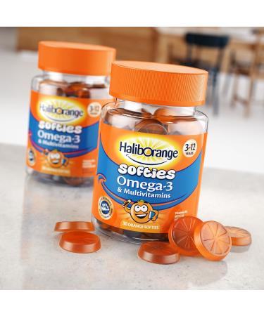 Haliborange Kids Vitamins Omega-3 and Multivitamin Orange Softies 30s - Buy Online on GoSupps.com
