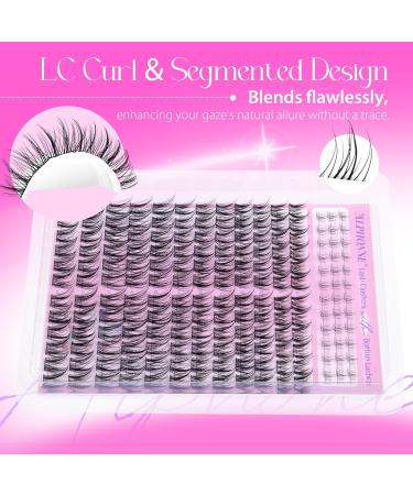 Buy Wispy Lash Clusters - 180 Pcs DIY Fluffy Eyelash Extensions for Natural Look - ALPHONSE A Manhua Eye - Buy Online on GoSupps.com