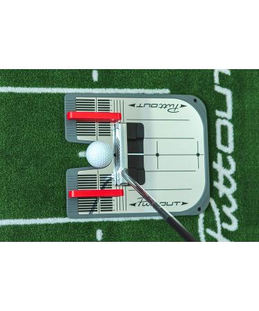 PuttOut Putting Mirror Trainer & Alignment Gate - Red/Gray - Buy Online on GoSupps.com