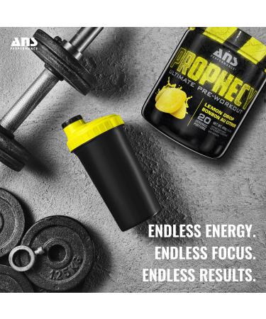 ANS Performance Prophecy Pre Workout Powder (20 servings 14.5 oz) Gluten Free Pre-Workout Formula - Energy & Strength - Sugar Free- Increase Power & Workout Volume (Lemon Drop) - Buy Online on GoSupps.com