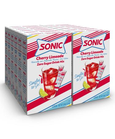 Sonic Singles to Go Powdered Drink Mix, Cherry Limeade, 6 Stick Per Box, 6 Count (Pack of 12)