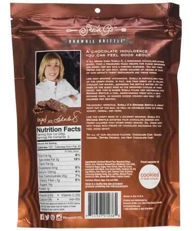 Brownie Brittle-Salted Caramel 5oz by Sheila G's - Delicious Gluten-Free Snack - Buy Online on GoSupps.com