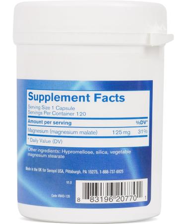 Pharmax Magnesium Malate | Promotes Muscle, Bone, and Tooth Health | 120 Capsules - Buy Online on GoSupps.com