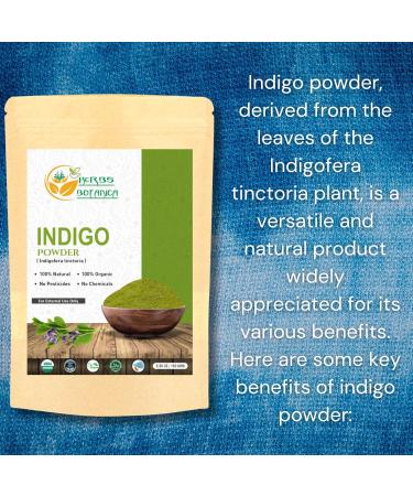 Herbs Botanica Indigo Powder for Hair | 100% Natural Indigofera Tinctoria | Organic Black Hair Dye (150g - Buy Online on GoSupps.com