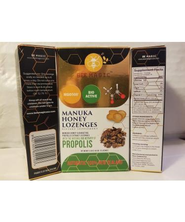 Be Magic Manuka Honey MGO500+ Propolis Lozenges - 15 Count 69g | Premium Natural Remedies - International Shipping Available - Buy Online on GoSupps.com