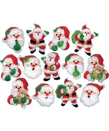 Design Works Crafts Joyful Santas Felt Ornament Kit - Buy Online on GoSupps.com