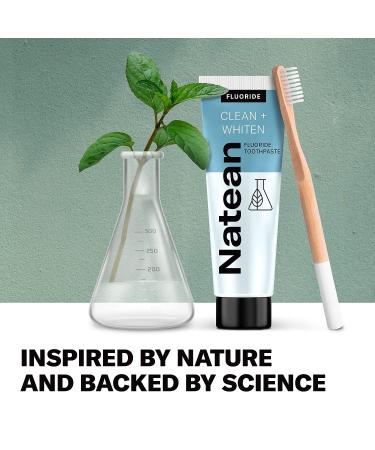 Natean Clean + Whiten Fluoride Whitening Toothpaste - Clean Mint 4.7 Oz Tube - Buy Online on GoSupps.com