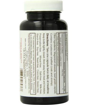 Carlson Labs Glucosamine Sulfate 750mg 60 Capsules - Buy Online on GoSupps.com