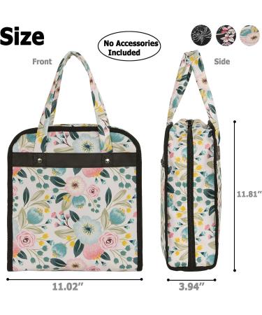 PACMAXI Sewing Accessories Storage Bag - Knitting & Craft Organizer (Flower Design, Beige Background) - Buy Online on GoSupps.com