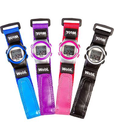 WobL Vibrating 8-Alarm Repeating Countdown Timer Watch - Blue | For Kids & Adults - Medication, Sports, Meetings, Potty Reminders - Buy Online on GoSupps.com