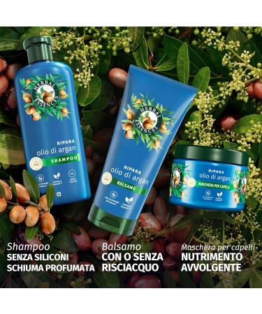 Herbal Essences Conditioner with Argan Oil Repairs Damaged Hair Silicone Free Vegan 200ml - Buy Online on GoSupps.com