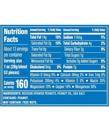 Planters Redskin Spanish Peanuts 12.5 oz Canisters (Pack of 6) - Buy Online on GoSupps.com