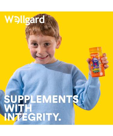 Wellgard Vegan Kids Multivitamin Gummies Chewable Childrens Multivitamins Kids Vitamins Multivitamins 60 Gummies Orange Flavour Kids Gummies - Buy Online on GoSupps.com