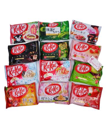 Nestle Japan KitKat Mini Eat Comparison 8 Bags Random Set Variety Assortment Japan Import