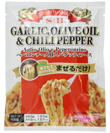 S&B Garlic, Olive Oil & Chili Pepper Peperoncino Spaghetti Sauce, 1.57-Ounce - Buy Online on GoSupps.com