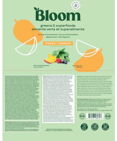 Bloom Nutrition Super Greens Powder Smoothie & Juice Mix - Probiotics for Digestive Health Bloating Relief Women Enzymes with Superfoods Spirulina Chlorella Gut (Mango) - Buy Online on GoSupps.com