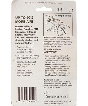 Scandinavian Formulas Nozovent Anti-Snore - Stop Snoring Solution - Buy Online on GoSupps.com