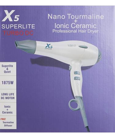 X5 Superlite turbo dc compact hair dryer pearl white 1 Count - Buy Online on GoSupps.com