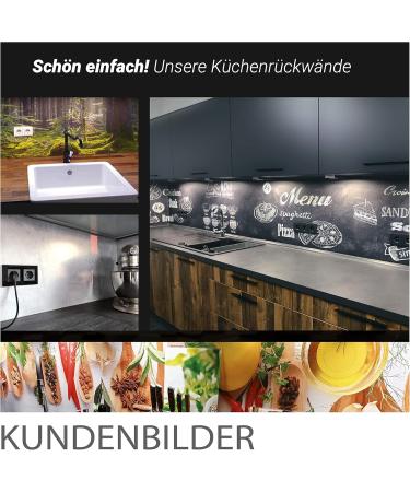 Colorful Smoke Kitchen Wall Sticker - Self-Adhesive Glass Look | Premium 60x400cm | Stiffened Hard PET Material for All Substrates | International Shipping Available - Buy Online on GoSupps.com