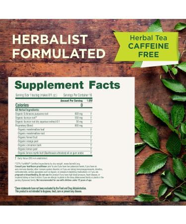 Traditional Medicinals Organic Throat Coat Lemon Echinacea Tea 16 Count (Pack of 6) - Soothing Tea for Seasonal Wellness - Buy Online on GoSupps.com