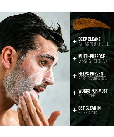 Men's Exfoliating Face Wash - Gentle Cleanser & Scrub for Daily Skincare Routine - Buy Online on GoSupps.com