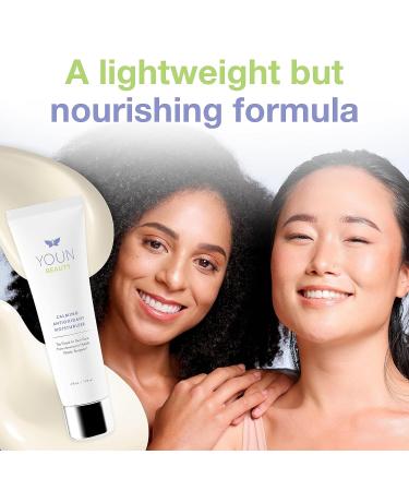 YOUN Beauty Calming Antioxidant Moisturizer by Dr. Anthony Youn | Paraben & Sulfate-Free Face & Body Cream with Lactic Acid Vitamins C & E Peptides Coenzyme Q10 - Buy Online on GoSupps.com