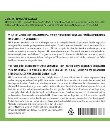 Kala Namak black salt 500g Kala Namak fine salt Kala Namak rock salt Salt for cooking - Buy Online on GoSupps.com