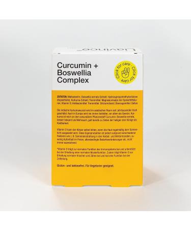 Liavression Curcumin + Boswellia Complex with Vitamin D - 60 Gluten-Free Capsules for Immune & Bone Support | Vegetarian & Lactose-Free - Buy Online on GoSupps.com