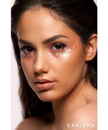 KARIZMA Iridescent Chunky Glitter 10g - Eye Face & Hair Glitter for Rave & Festivals | Cosmetic Glitter Makeup for Women - Buy Online on GoSupps.com