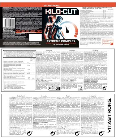 Kilo-Cut for Aesthetic Results Next Generation Solution - Garcinia Synergy Matcha L-Carnitine Choline Glucomannan - 120 Tablets - Feel Lighter and Energetic - Buy Online on GoSupps.com