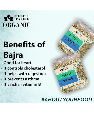 Blessfull Healing Organice BAJRA for Breakfast 1 lb (453 Gram) - Buy Online on GoSupps.com