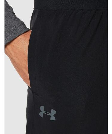 Under Armour Men's Stretch Woven Tapered Pants - Black/Pitch Gray, Size Large - Buy Online on GoSupps.com