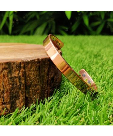 Wonder Care Pure Adjustable Copper Bracelet | Magnetic Kada for Men & Women | Cu_Brclt-P Style-1 - Shop Internationally - Buy Online on GoSupps.com