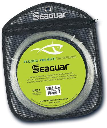 Seaguar Fluoro Premier 100% Fluorocarbon Fishing Line - Clear 25yd/100lb - Buy Online on GoSupps.com