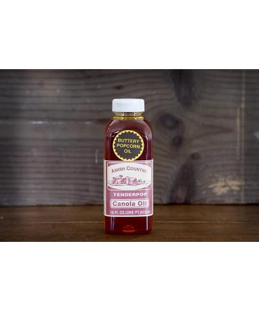 Amish Country Popcorn Butter Flavored Canola Oil - 16 oz Jar | Non-GMO, Gluten Free | Old Fashioned Popcorn Oil - Buy Online on GoSupps.com