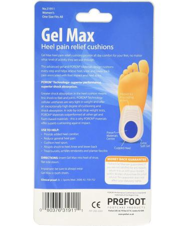 Profoot Gel Max Anti-Fatigue Heel Cushion for Women - Comfort & Support for All-Day Relief - Buy Online on GoSupps.com