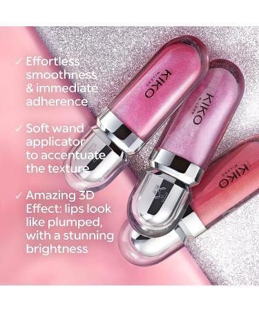 KIKO Milano 3D Hydra Lipgloss 03 | Softening lip gloss for a 3D look 03 Pearly Apricot 6.5 ml (Pack of 1) - Buy Online on GoSupps.com