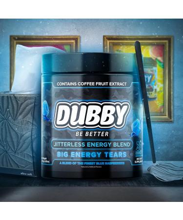 Dubby Gamer Energy Drink Powder - Sugar Free Jitter-Free Nootropic Energy Blue Razz Flavor 30 Servings - Boost Your Gaming Performance - Buy Online on GoSupps.com