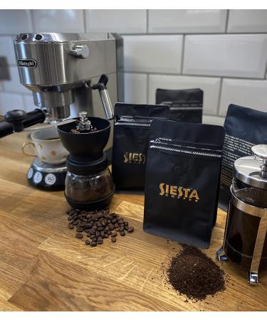 Golden Roasted Coffee Beans | Rich Arabica & Robusta Fusion | Siesta Coffee | 250g Bag Whole Bean Coffee 1 x 250g Bag - Buy Online on GoSupps.com