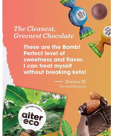 Alter Eco Organic Dark Chocolate Almond Butter Bombs 3.8 oz - Guilt-Free Snack - Buy Online on GoSupps.com