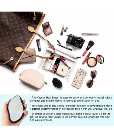 Nano Glass Crystal Hair Eraser for Thick Curly Hair - Exfoliate Body, Remove Ingrown Hair, Callus Remover - Reusable Washable - Fast & Easy Hair Removal - 1P (Black) - Buy Online on GoSupps.com