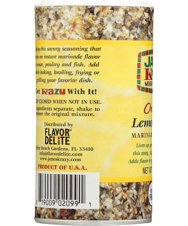 Jane's Krazy Seasonings Lemon Pepper Marinade & Seasoning - 2.5 oz - Flavorful Mixed-Up Spice Blend - Buy Online on GoSupps.com