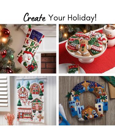 Bucilla Frosty Night 18-Inch Felt Applique Stocking Kit - Buy Online on GoSupps.com