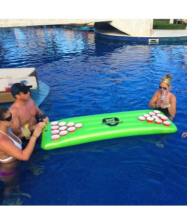 Inflatable Floating Beer Pong Table Set with 3 Balls - GoPong Pool Pong Table - Buy Online on GoSupps.com