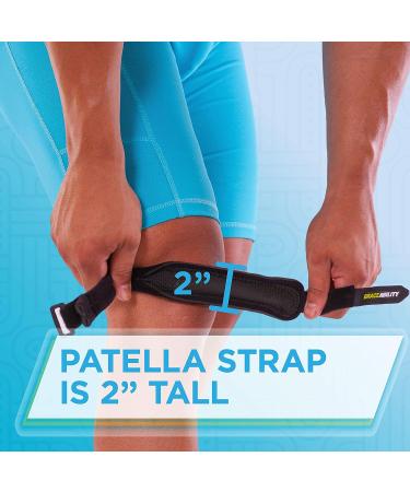 BraceAbility XXL Patella Tendon Knee Strap for Runner's Knee, Jumper's Tendonitis, Osgood Schlatter - Adjustable Brace for Men and Women with Arthritis - 2X-Large - Buy Online on GoSupps.com