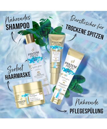 Pantene Pro-V Miracles Hydra Glow Shampoo 250ml - Moisturizing Hair Care with Biotin Baobab Essence & Vitamin B5 for Dry Damaged Hair - Buy Online on GoSupps.com