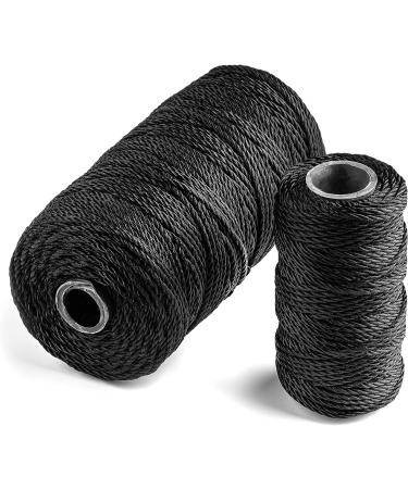 Texas Bushcraft Tarred Bank Line Twine #36 - Weather Resistant Black Nylon String for Fishing, Camping, and Survival - 1/4 lb (121 ft) Strong Braided Bankline Cordage - Buy Online on GoSupps.com