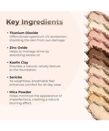 Sweet Face Minerals FOUNDATION Mineral Makeup with SPF 18 Full Coverage Matte Loose Powder Bare Face Cosmetics - Beige - Buy Online on GoSupps.com