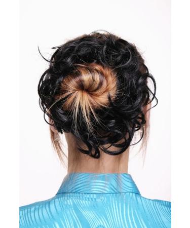 WIG ME UP Hairpiece - Synthetic Hair Scrunchie Ponytail Band Black JL-0119-2 | Shop Now for International Shipping - Buy Online on GoSupps.com