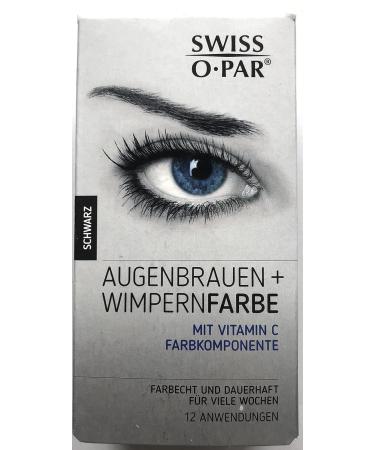 Swiss O-Par Eyelash & Eyebrow Tint Set - Black | Long-Lasting Color for Perfect Lashes & Brows | International Shipping Available - Buy Online on GoSupps.com